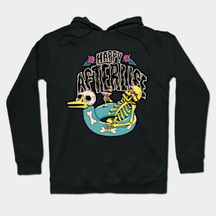 Happy Afterlife Pool Life Skeleton Summer Vibes Hoodie